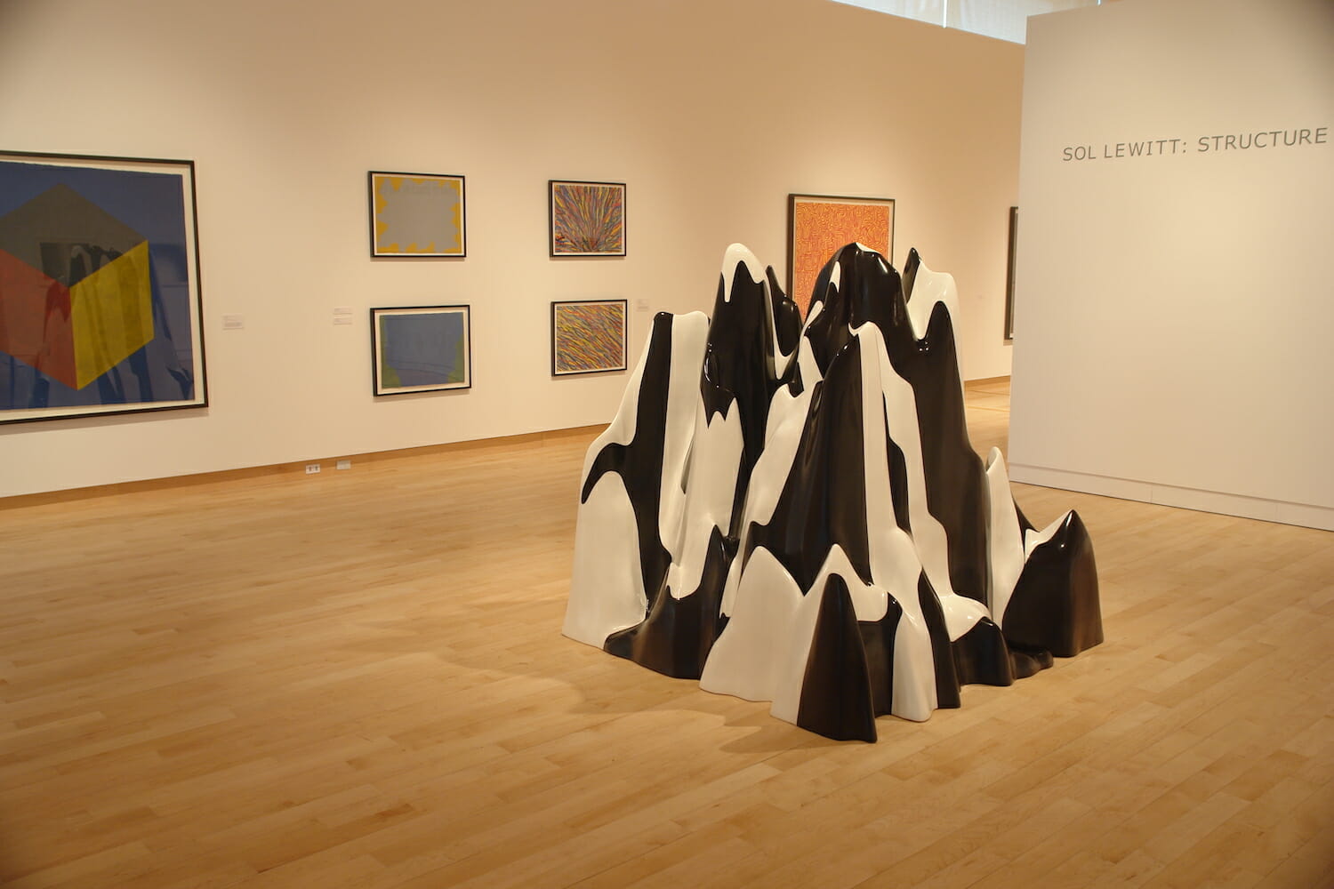 installation view of Sol LeWitt