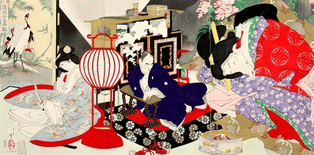 The Dream. Artist: Yoshitoshi Tsukioka. Medium: woodblock.