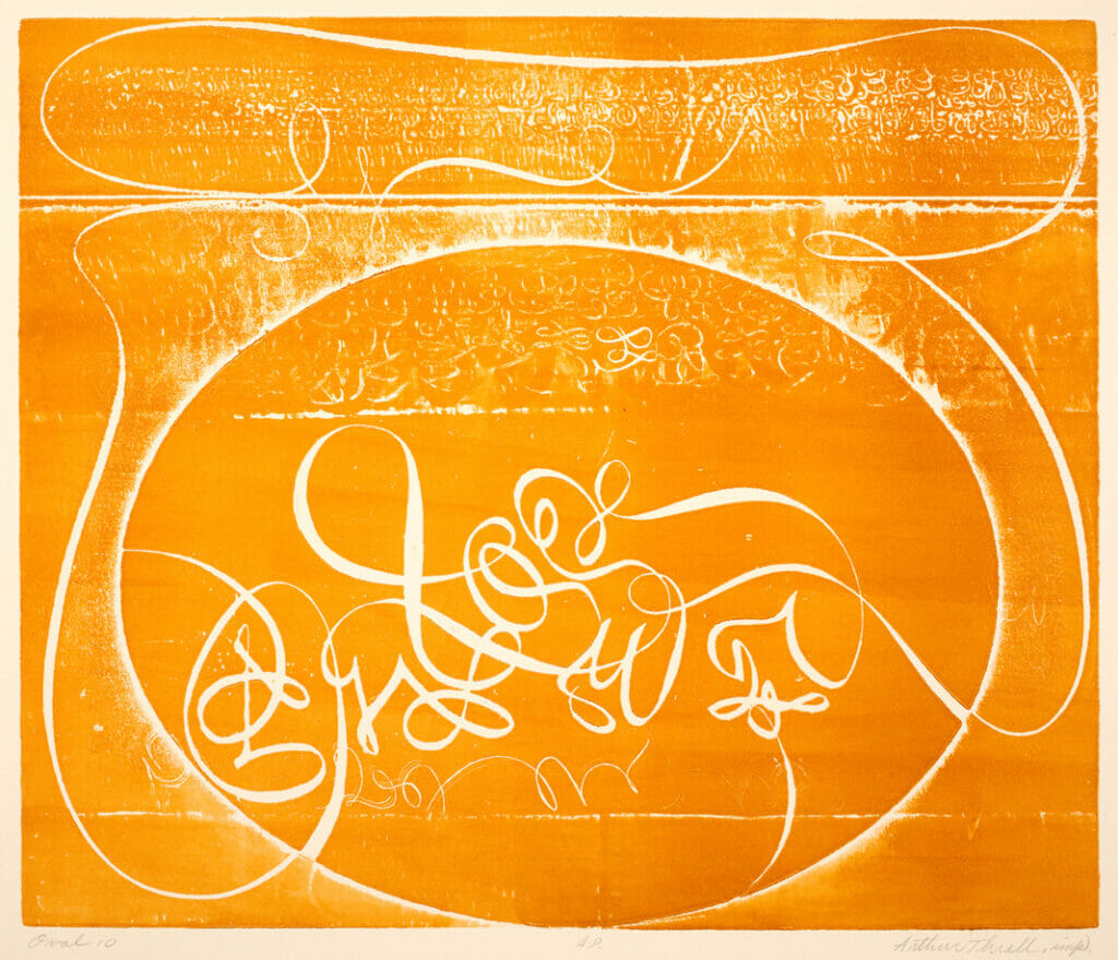 Oval 10. Artist: Arthur Thrall. Date: 1971. Medium: intaglio.