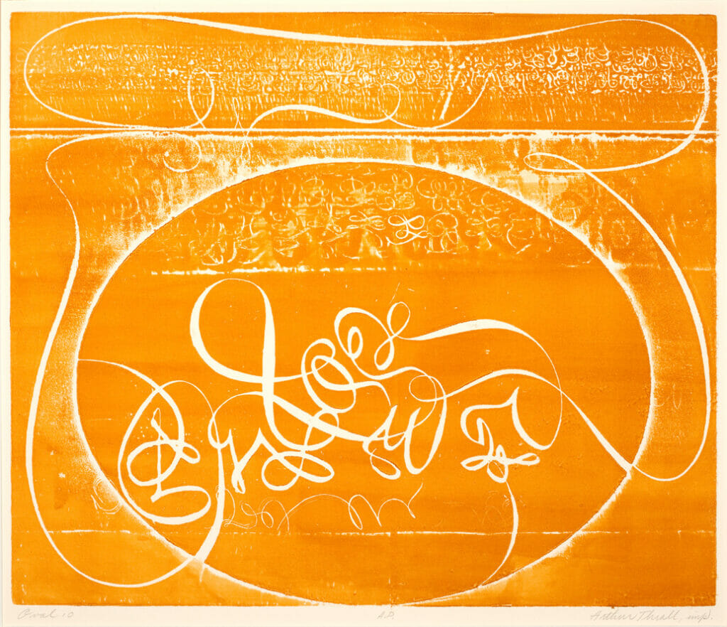 Oval 10. Artist: Arthur Thrall. Date: 1971. Medium: intaglio.