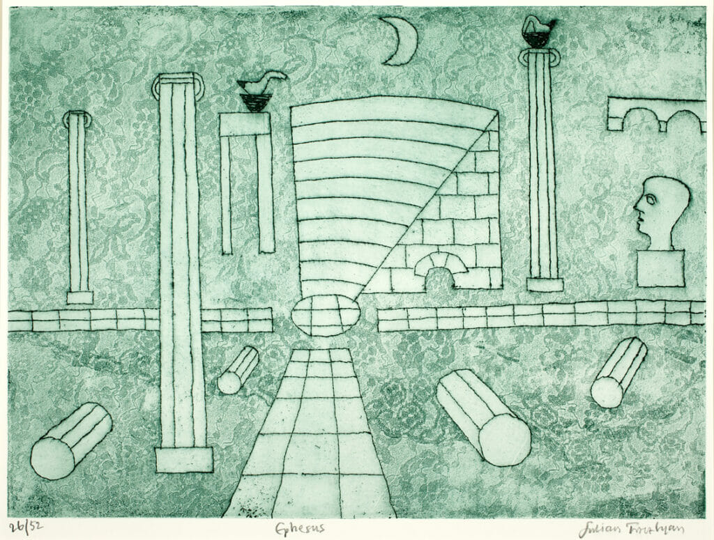 Ephesus. Artist: Julian Otto Trevelyan. Date: 1973. Medium: etching.