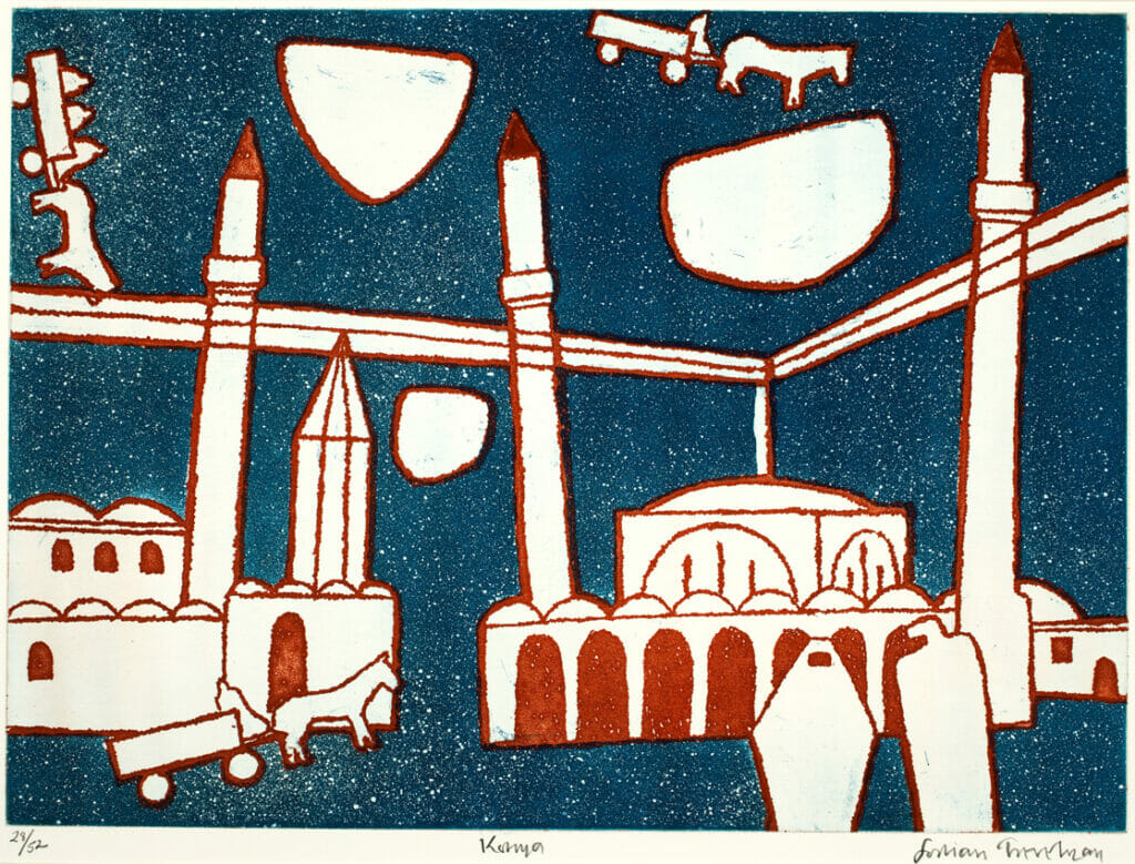 Konya. Artist: Julian Otto Trevelyan. Date: 1974. Medium: etching.