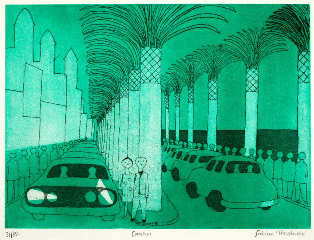 Cannes. Artist: Julian Otto Trevelyan. Date: 1973. Medium: etching and aquatint.