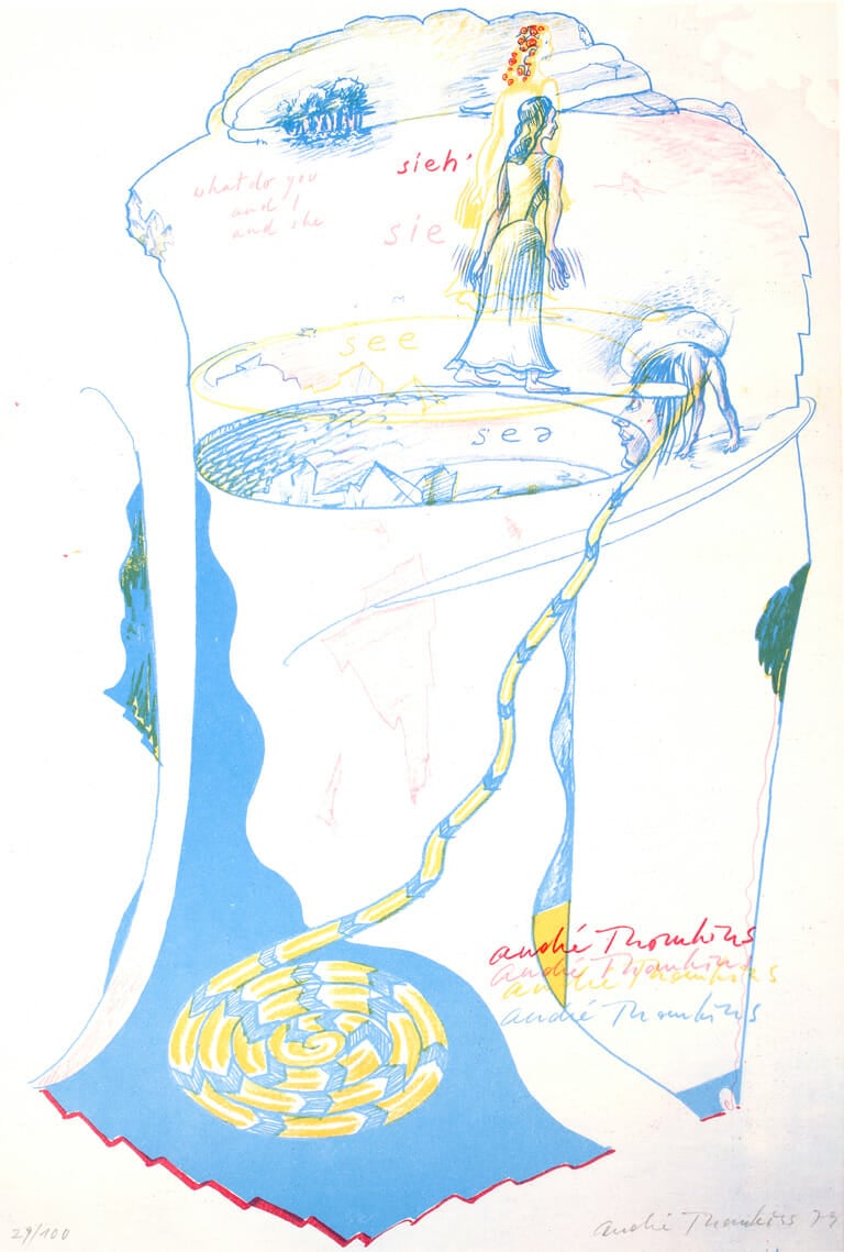 What Do You See?. Artist: André Thomkins. Date: 1979. Medium: offset lithograph.