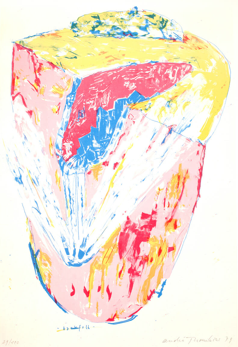 Backfall. Artist: André Thomkins. Date: 1979. Medium: offset lithograph.