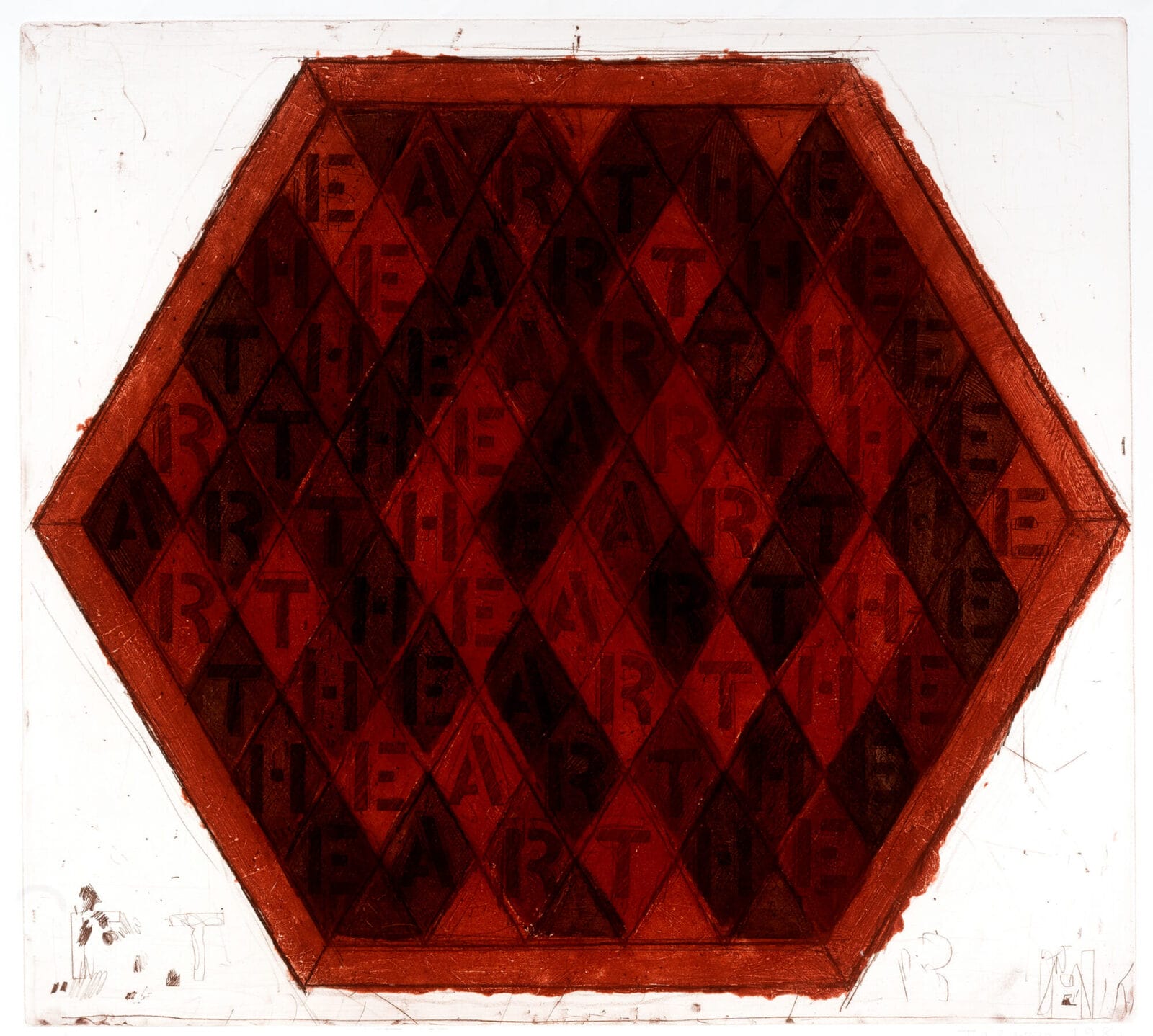 Earthearth…. Artist: Joe Tilson. Date: 1980. Medium: etching.