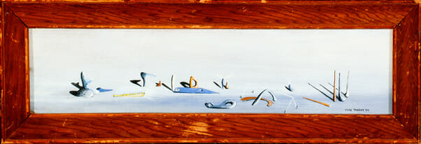 Paysage Surrealiste. Artist: Yves Tanguy. Date: 1944. Medium: gouache on panel.