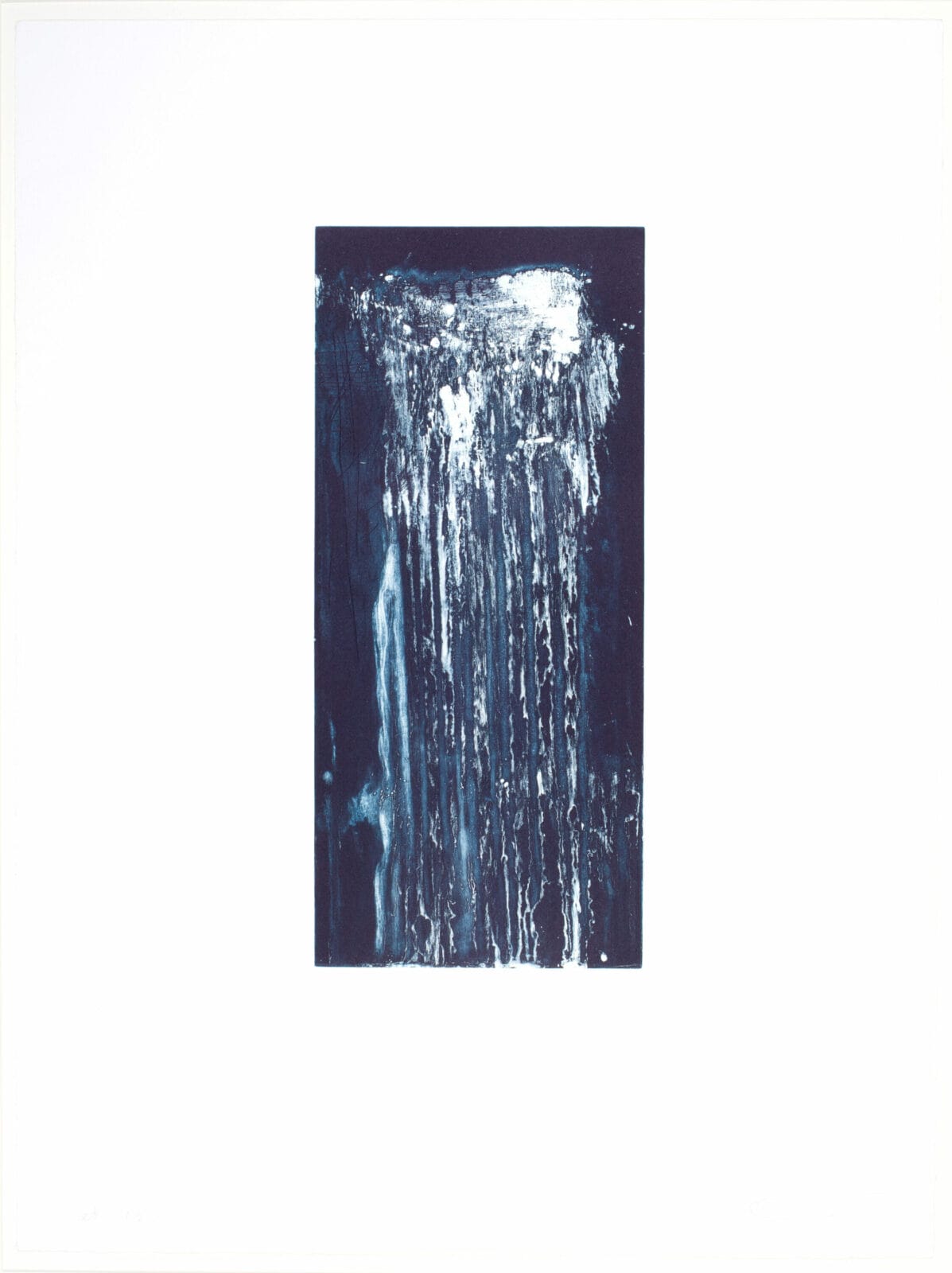 Beautiful. Artist: Pat Steir. Date: 2008. Medium: white ground aquatint and drypoint.