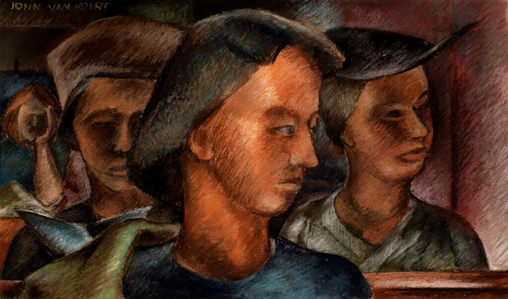 Concert. Artist: John Van Koert. Date: circa 1940. Medium: pastel.