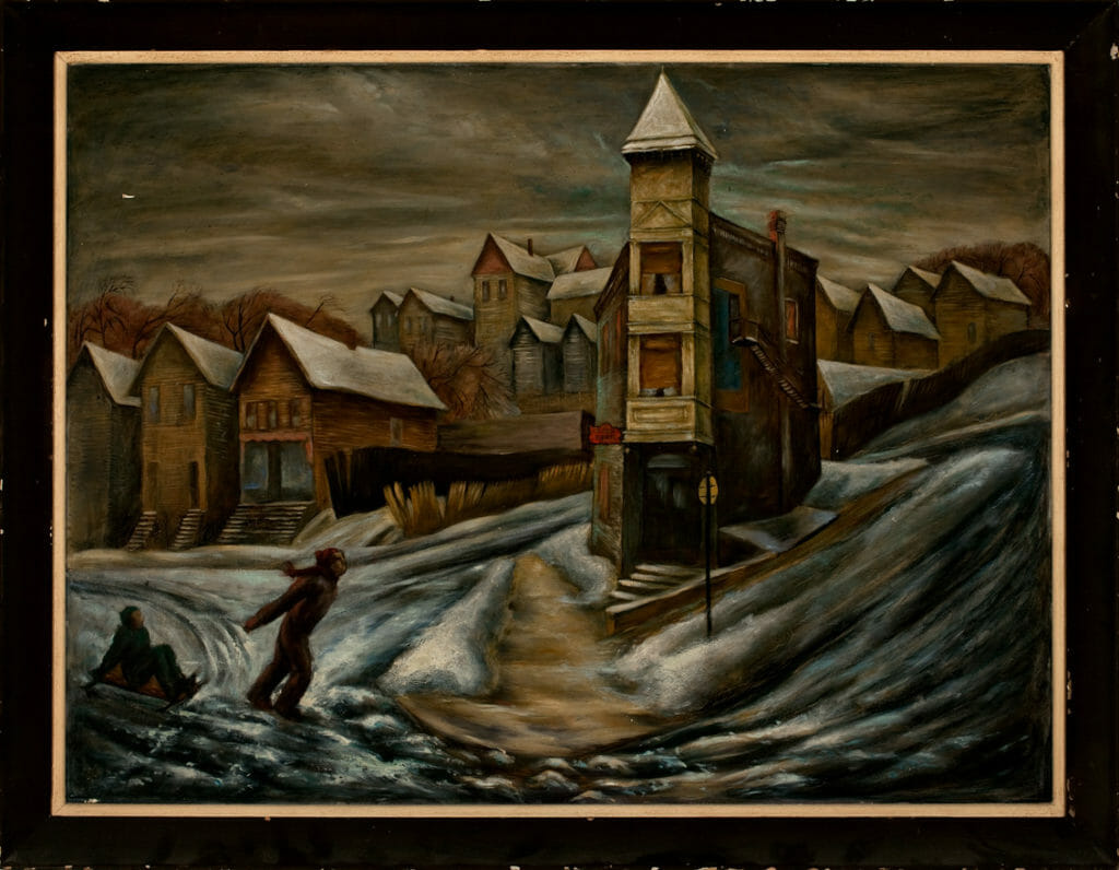Triangle Inn No.1. Artist: Santos Zingale. Date: 1942. Medium: oil on canvas.