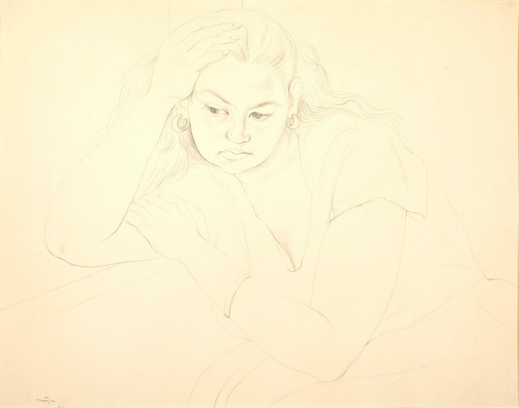 Muchacha / Young Woman. Artist: Francisco Zúñiga. Date: 1946. Medium: grafito sobre papel / graphite on paper.
