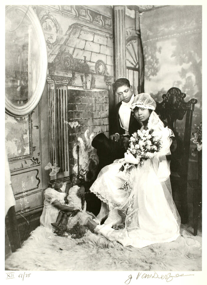 Wedding Day, Harlem. Artist: James VanDerZee. Date: 1926, printed 1974. Medium: gelatin silver print.