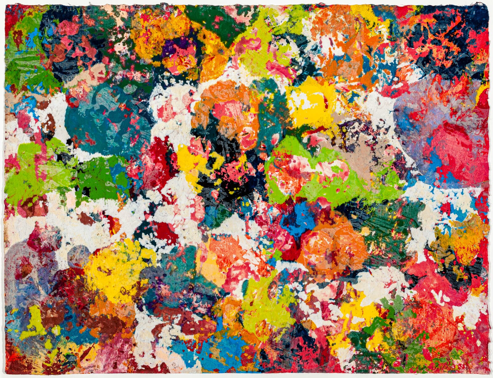 Meeker’s Press. Artist: Sam Gilliam. Date: 1974. Medium: vacuum formed screenprint on handmade paper.