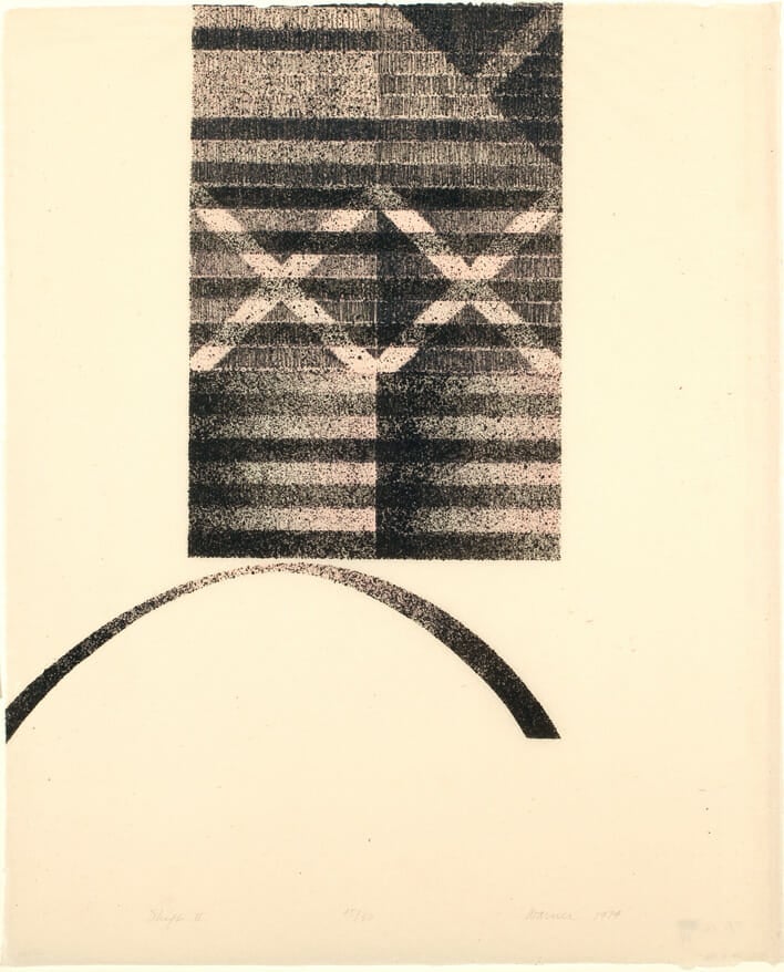 Shift II. Artist: Doug Warner. Date: 1974. Medium: lithograph.