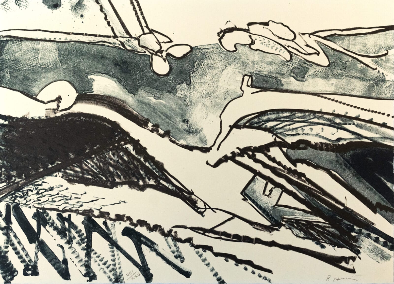 Untitled. Artist: Richard Hunt. Date: 1978. Medium: lithograph.