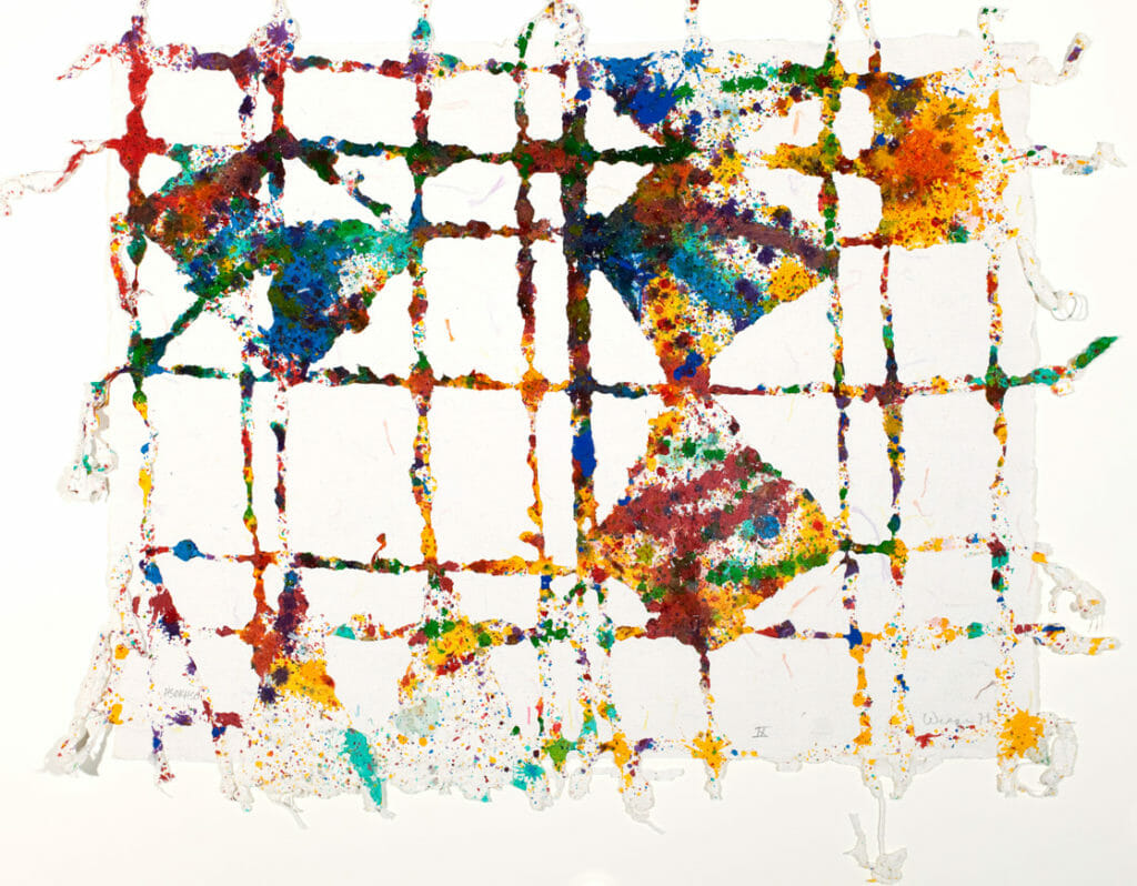 Hsokhso. Artist: William Weege. Date: 1979. Medium: hand-painted paper collage and acrylic.