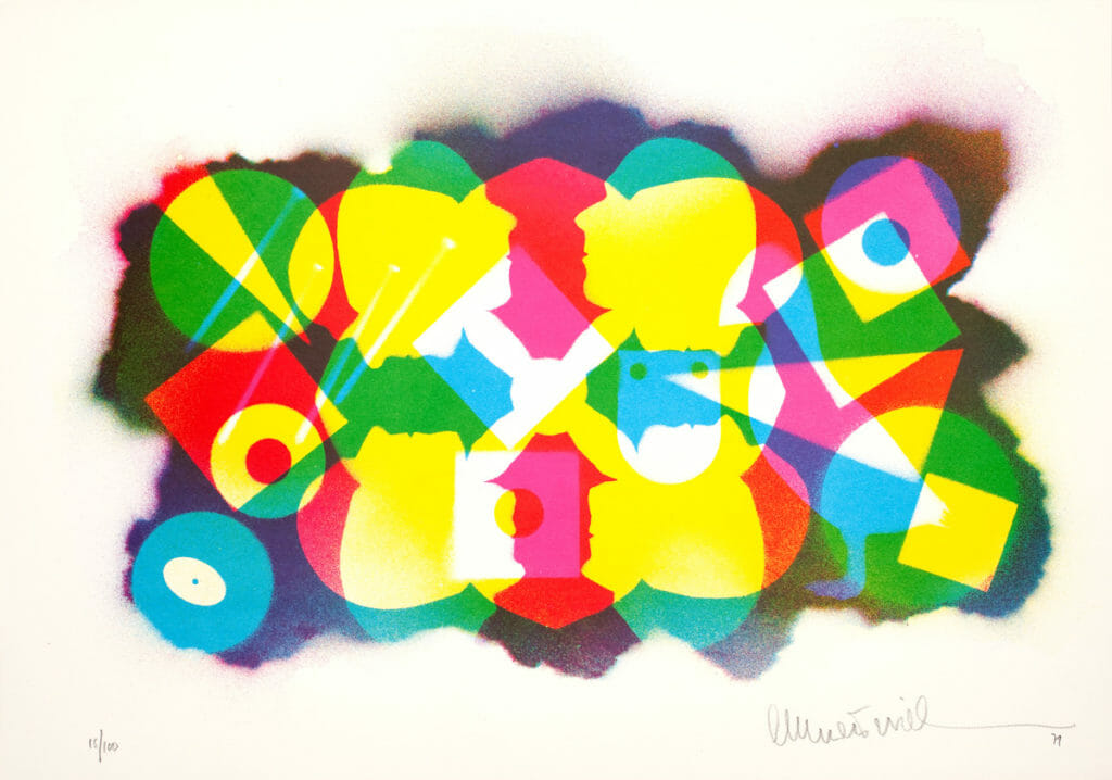 (untitled). Artist: Emmett Williams. Date: 1979. Medium: offset lithograph.