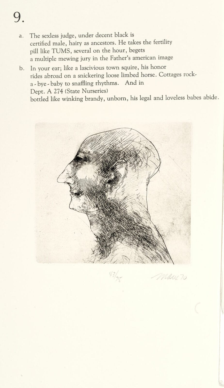 Untitled. Artist: Robert Ernst Marx. Date: 1970. Medium: etching.