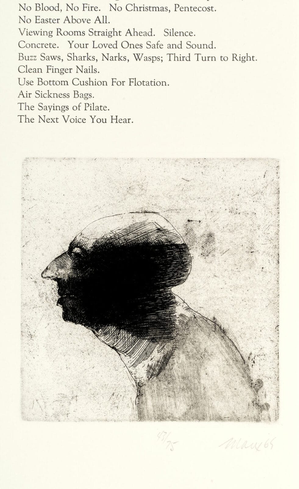 Untitled. Artist: Robert Ernst Marx. Date: 1970. Medium: etching.