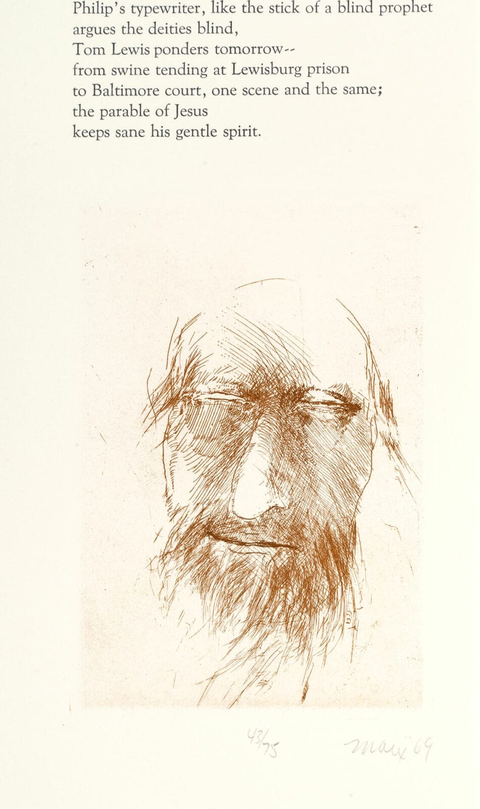 Untitled. Artist: Robert Ernst Marx. Date: 1970. Medium: etching.