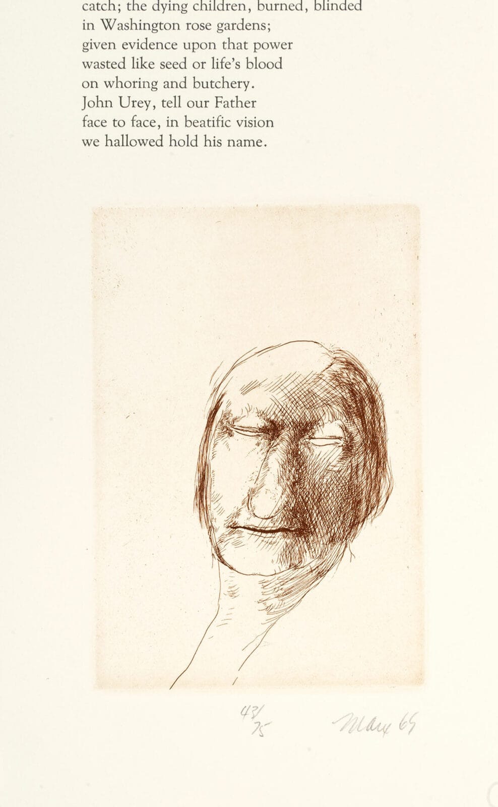 Untitled. Artist: Robert Ernst Marx. Date: 1970. Medium: etching.