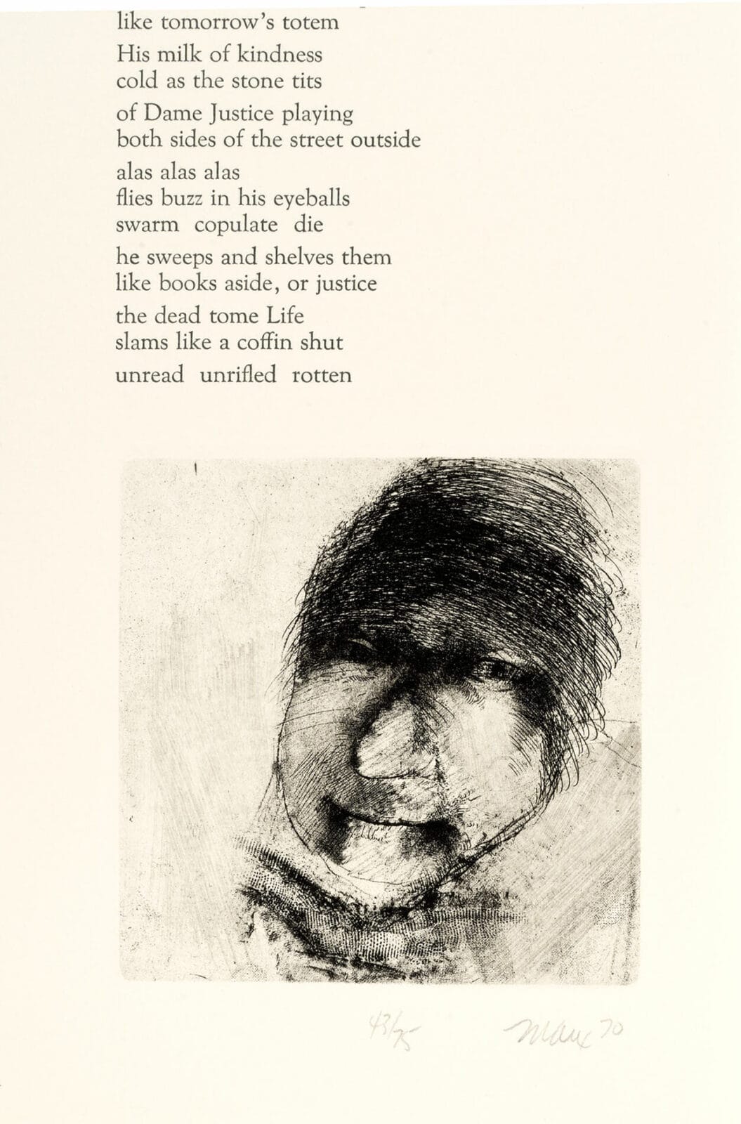 Untitled. Artist: Robert Ernst Marx. Date: 1970. Medium: etching.
