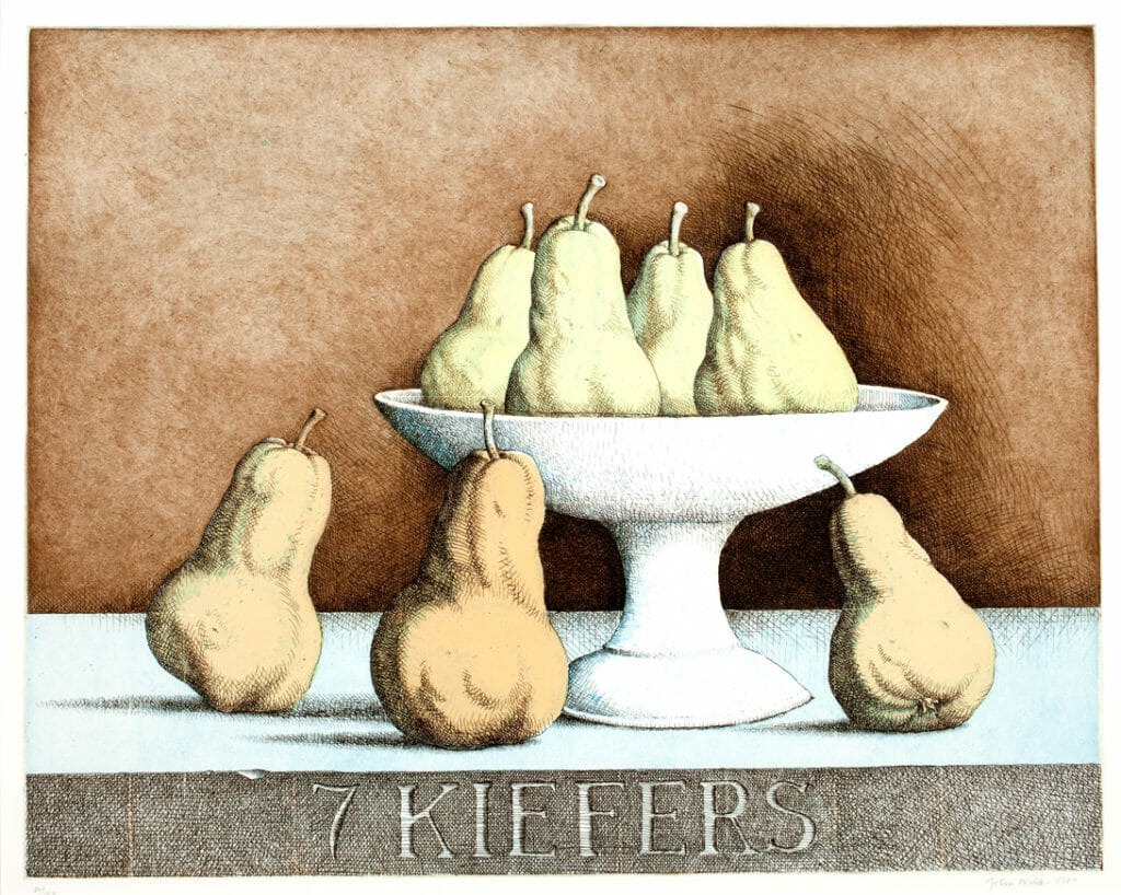 7 Kiefers. Artist: John Wilde. Date: 1987. Medium: etching.