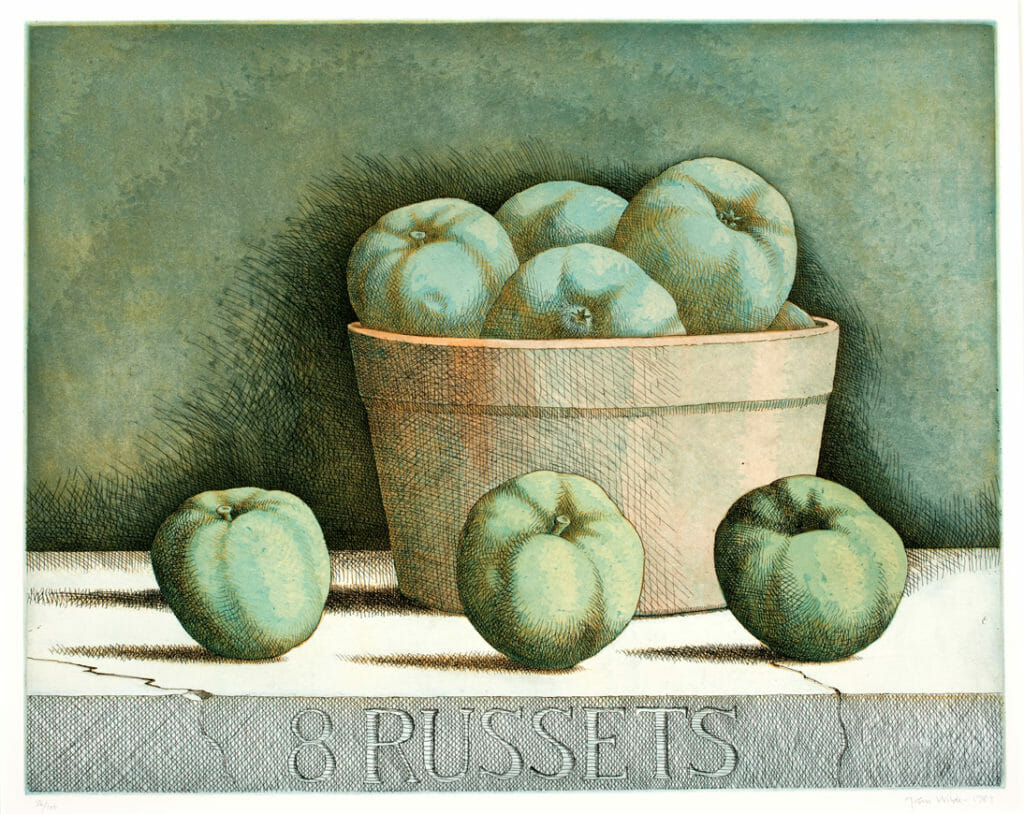 8 Russets. Artist: John Wilde. Date: 1987. Medium: etching.