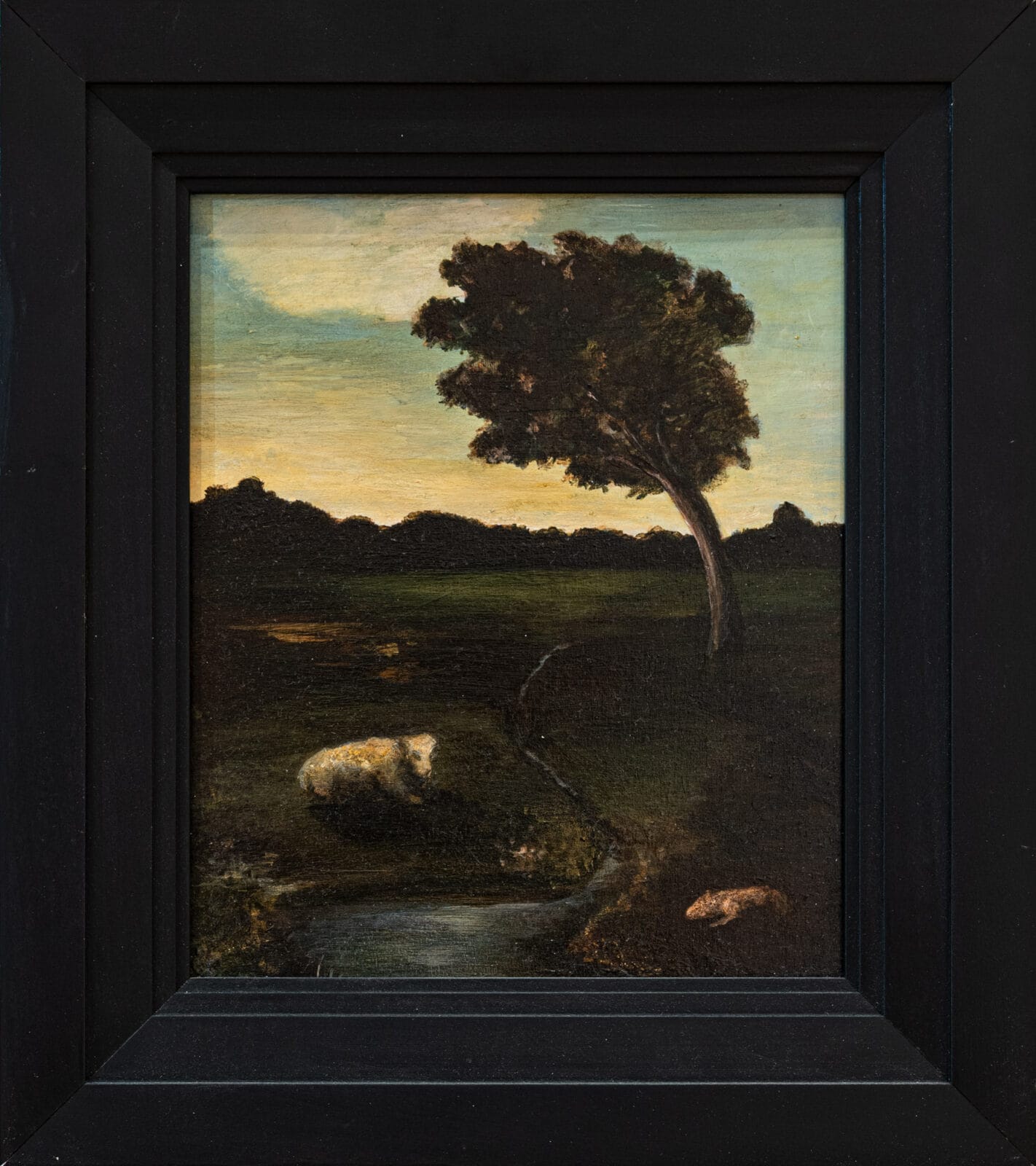 Animal Dreams: Landscape #X. Artist: Laura Dronzek. Date: 1994. Medium: acrylic on panel.