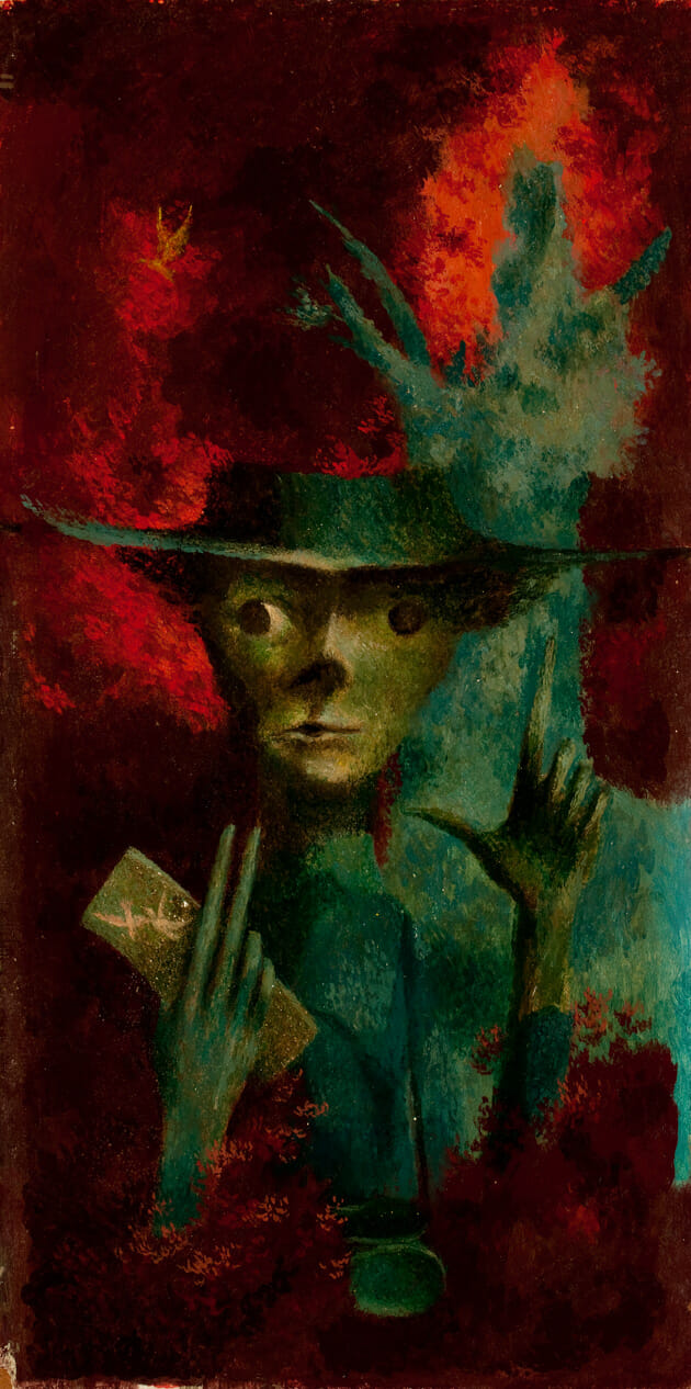 The Birdwatcher. Artist: James Watrous. Date: not known. Medium: encaustic.