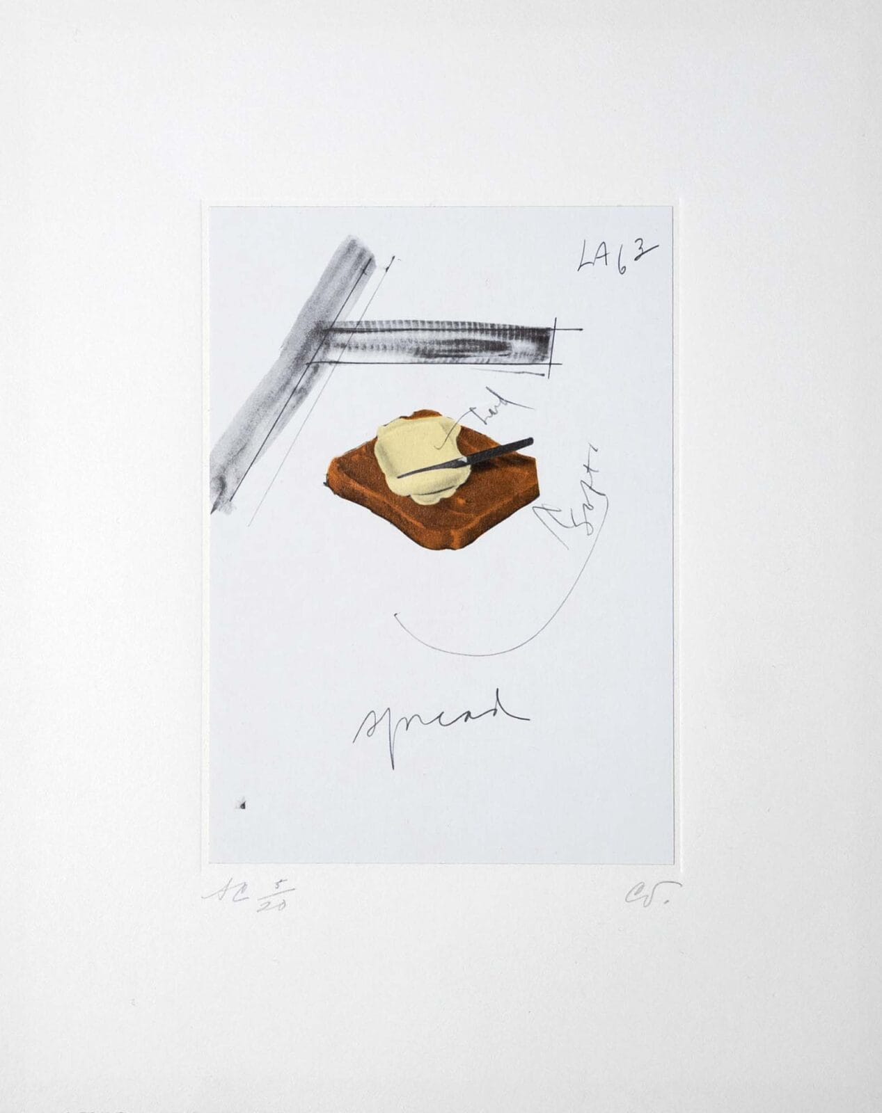 Notes in Hand. Artist: Claes Oldenburg. Date: 1972. Medium: offset lithograph.