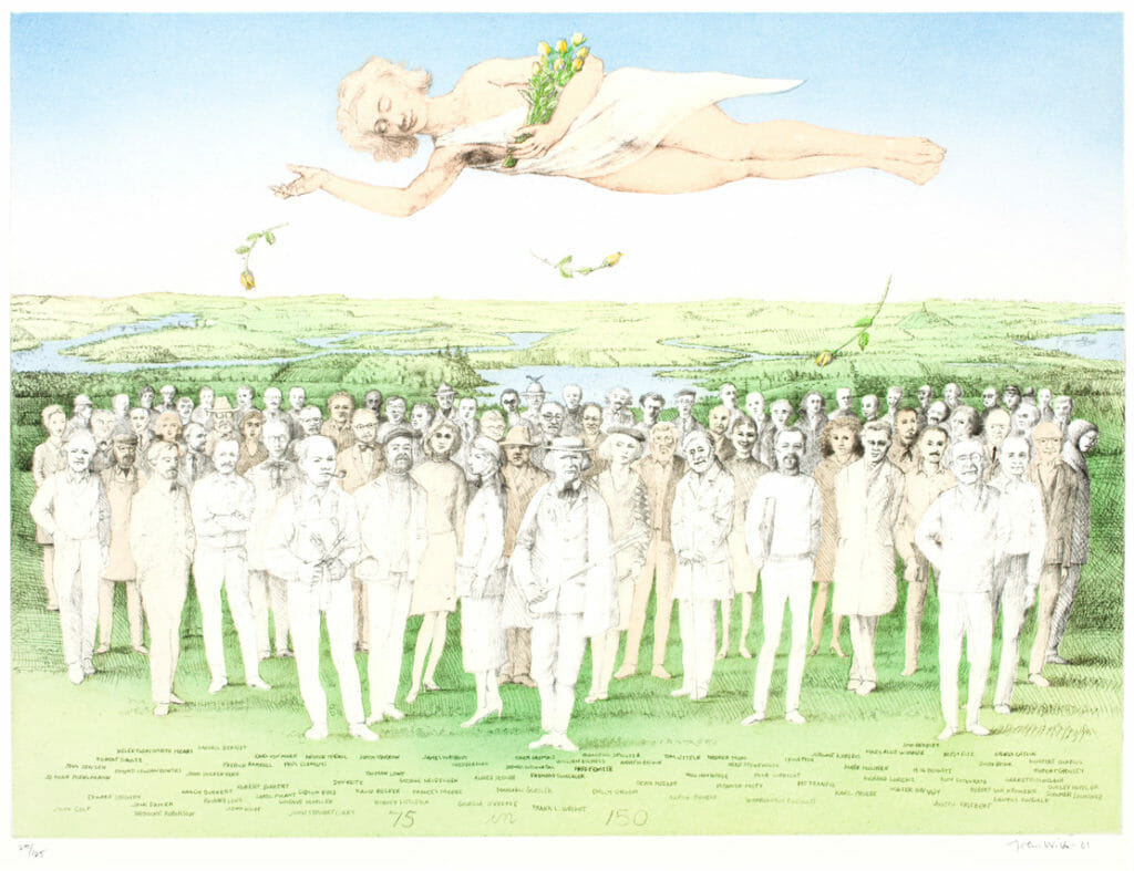 75 in 150. Artist: John Wilde. Date: 2001. Medium: etching.