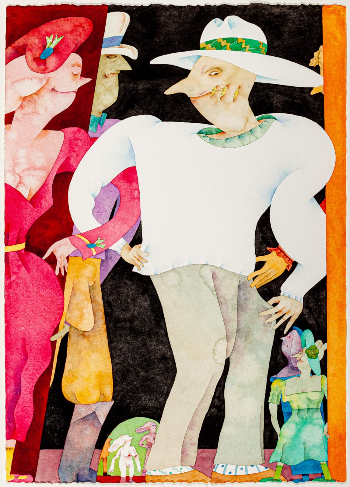Smart Dressing. Artist: Gladys Nilsson. Date: 1989. Medium: watercolor and gouache.