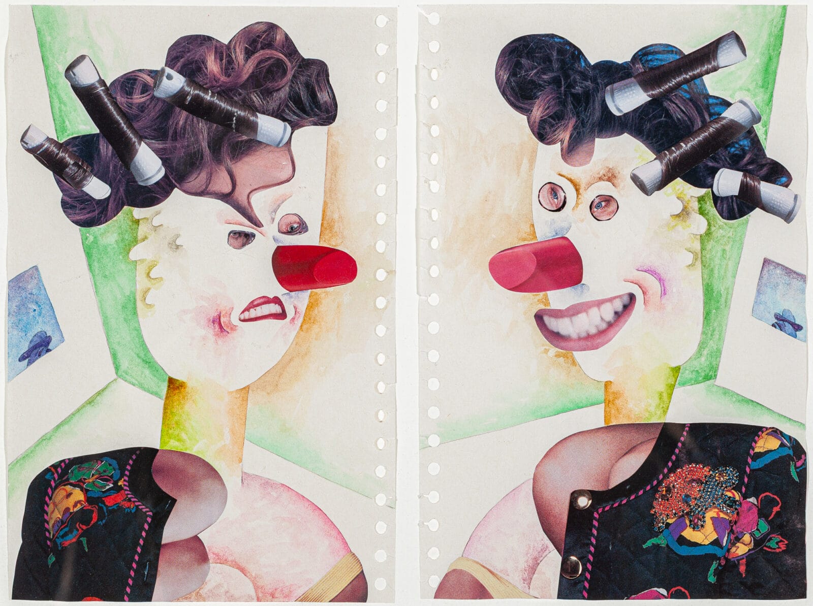 Beautify. Artist: Gladys Nilsson. Date: 1994. Medium: watercolor, gouache, and collage.