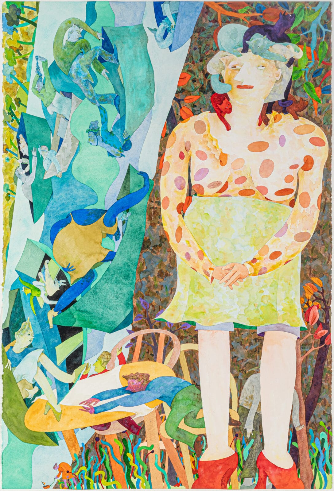 The Big Girl. Artist: Gladys Nilsson. Date: 2009. Medium: watercolor on paper.