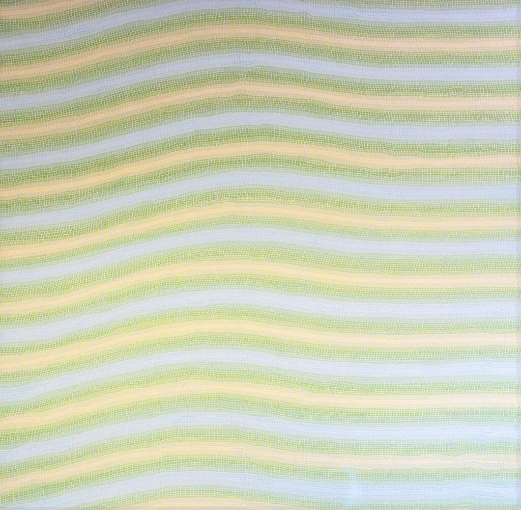 painting with a wavy line pattern