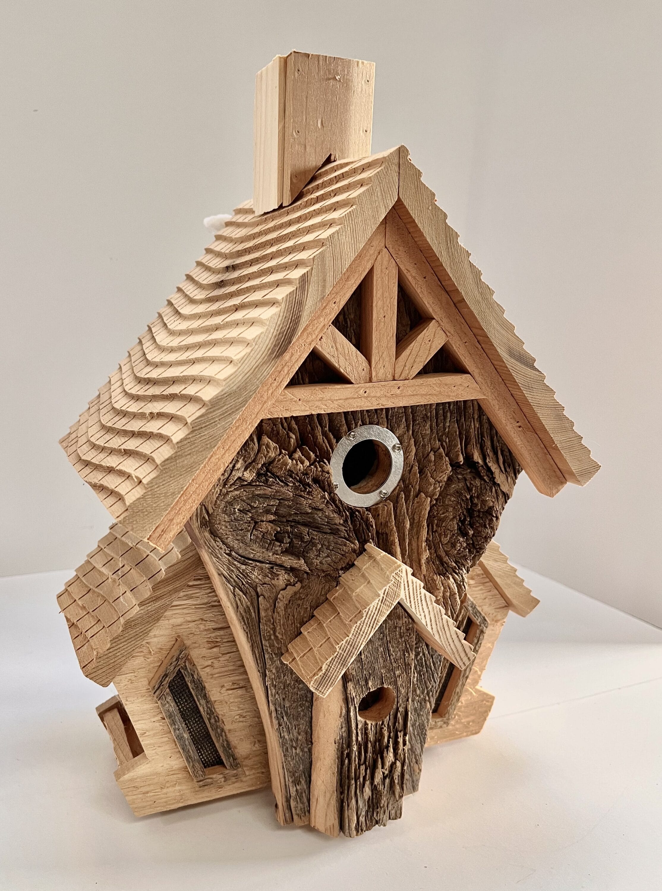 An intricate birdhouse