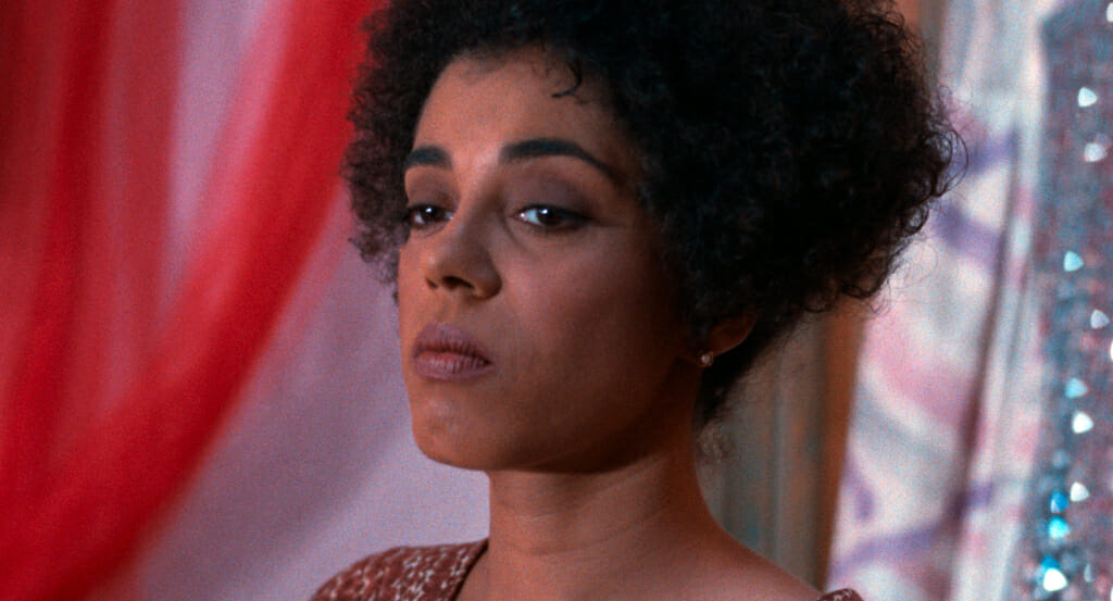Film still from Alma's Rainbow showing a person's face.