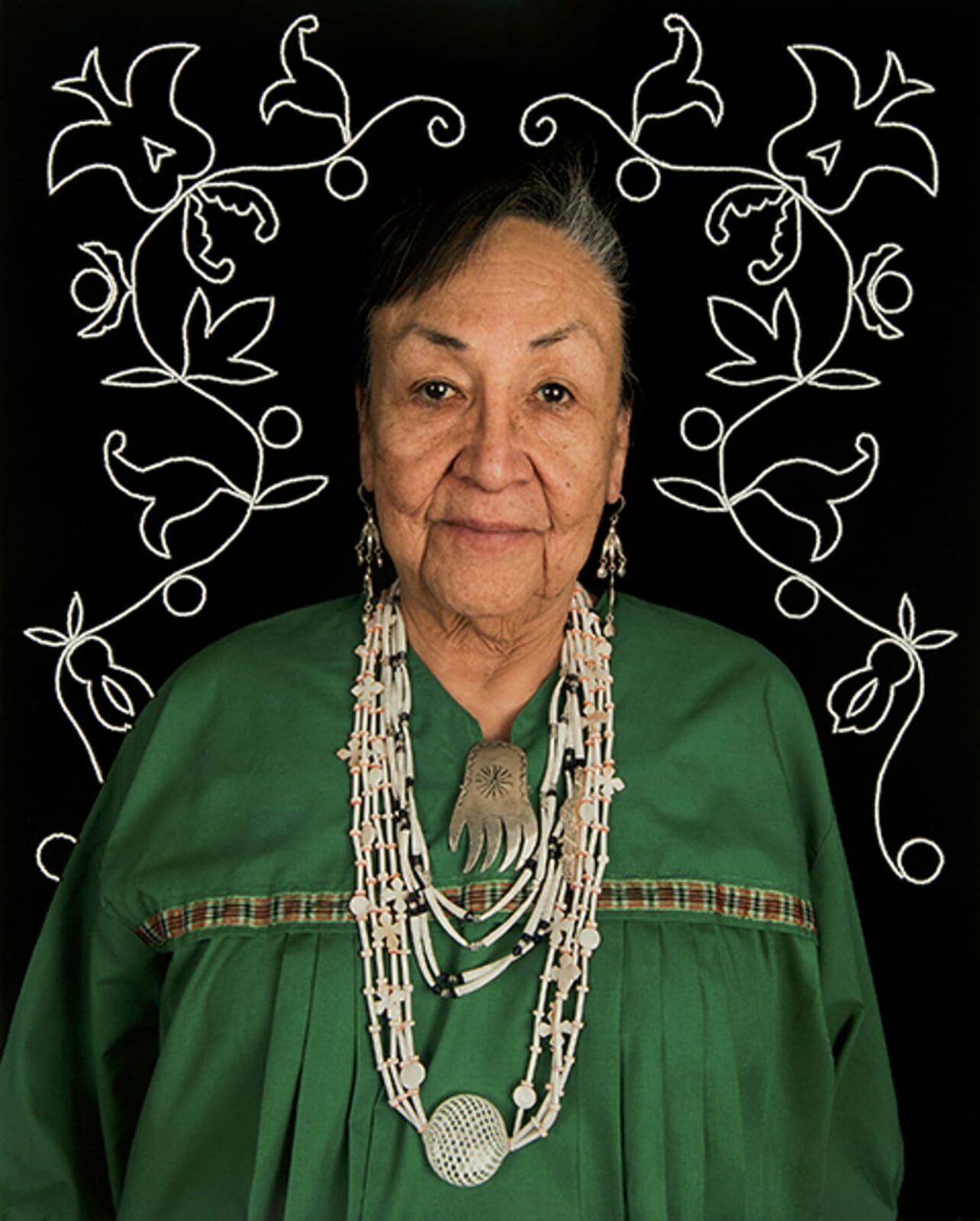 JoAnn Jones. Artist: Tom Jones. Date: 2015. Medium: archival digital photograph with glass beads.