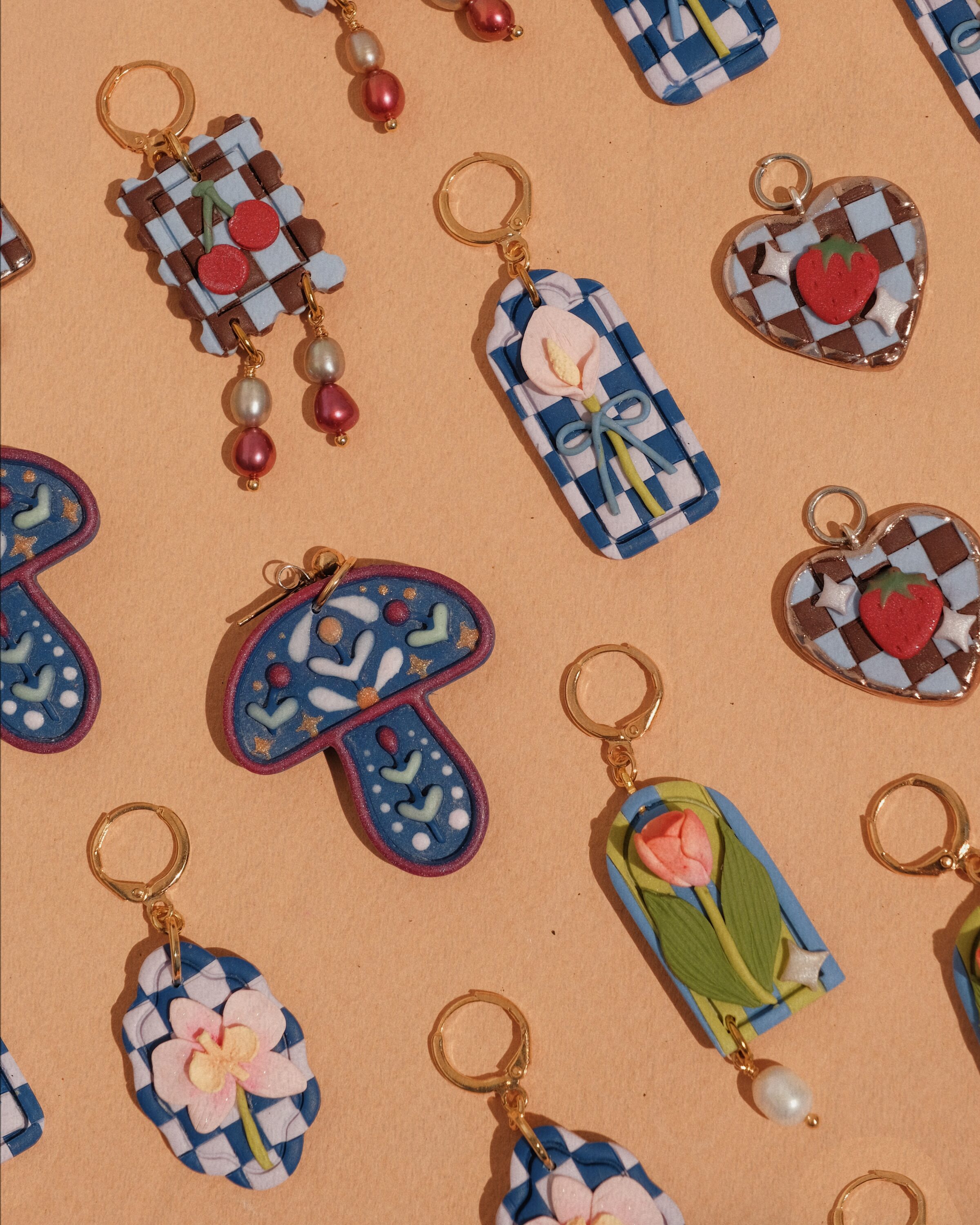 polymer clay charms