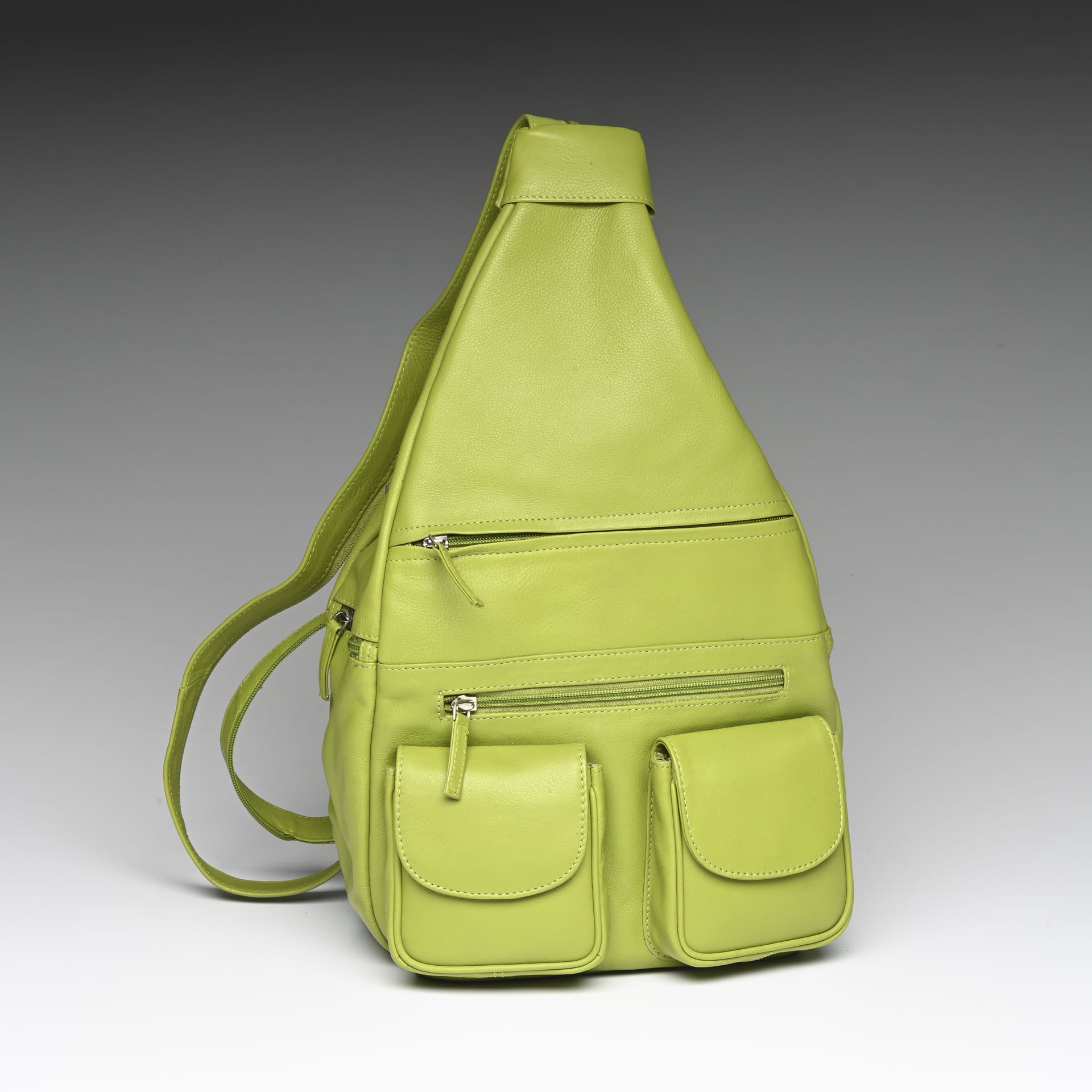 A lime green purse.