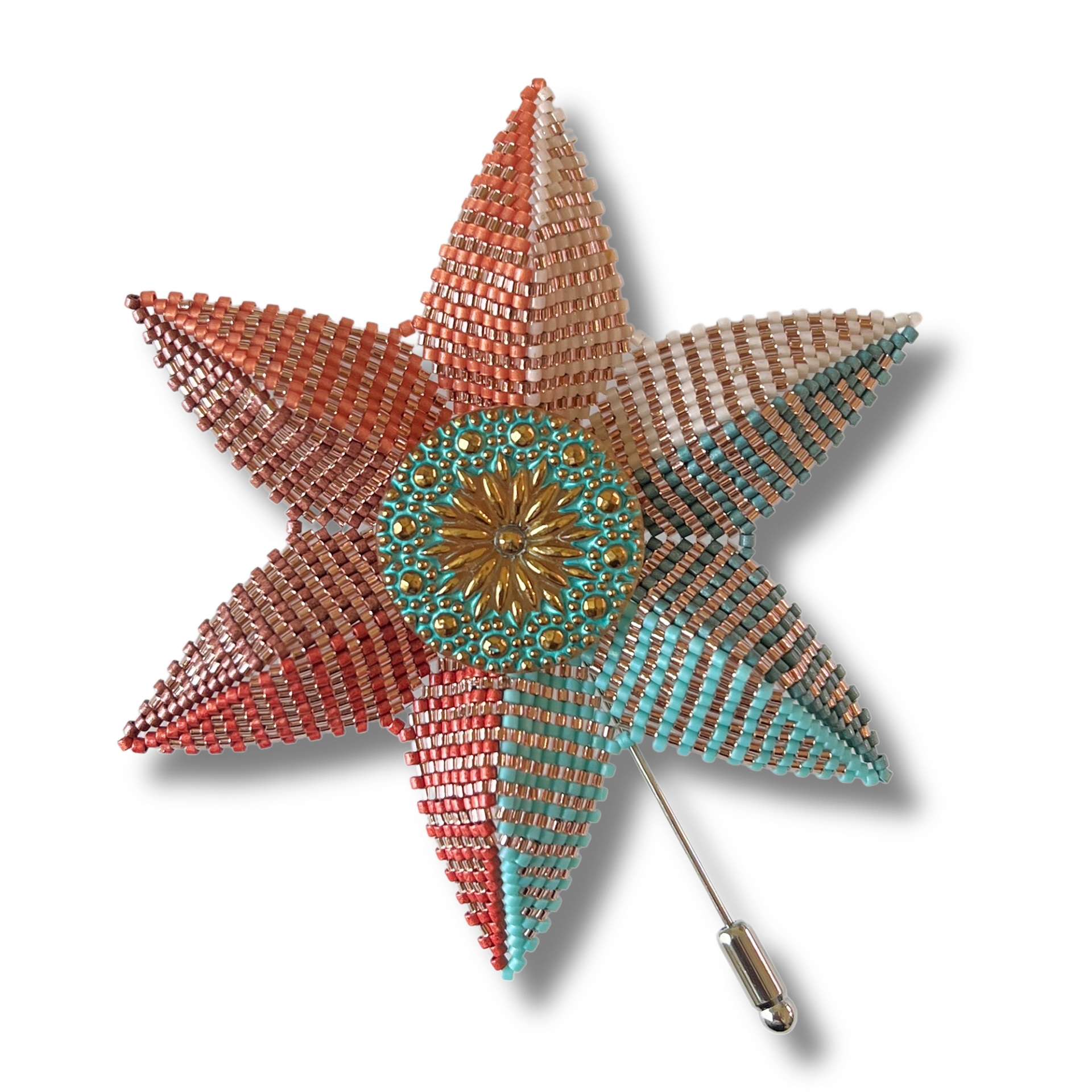 A red and blue flower.