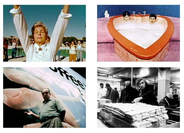 Many stills from a colorful movie.