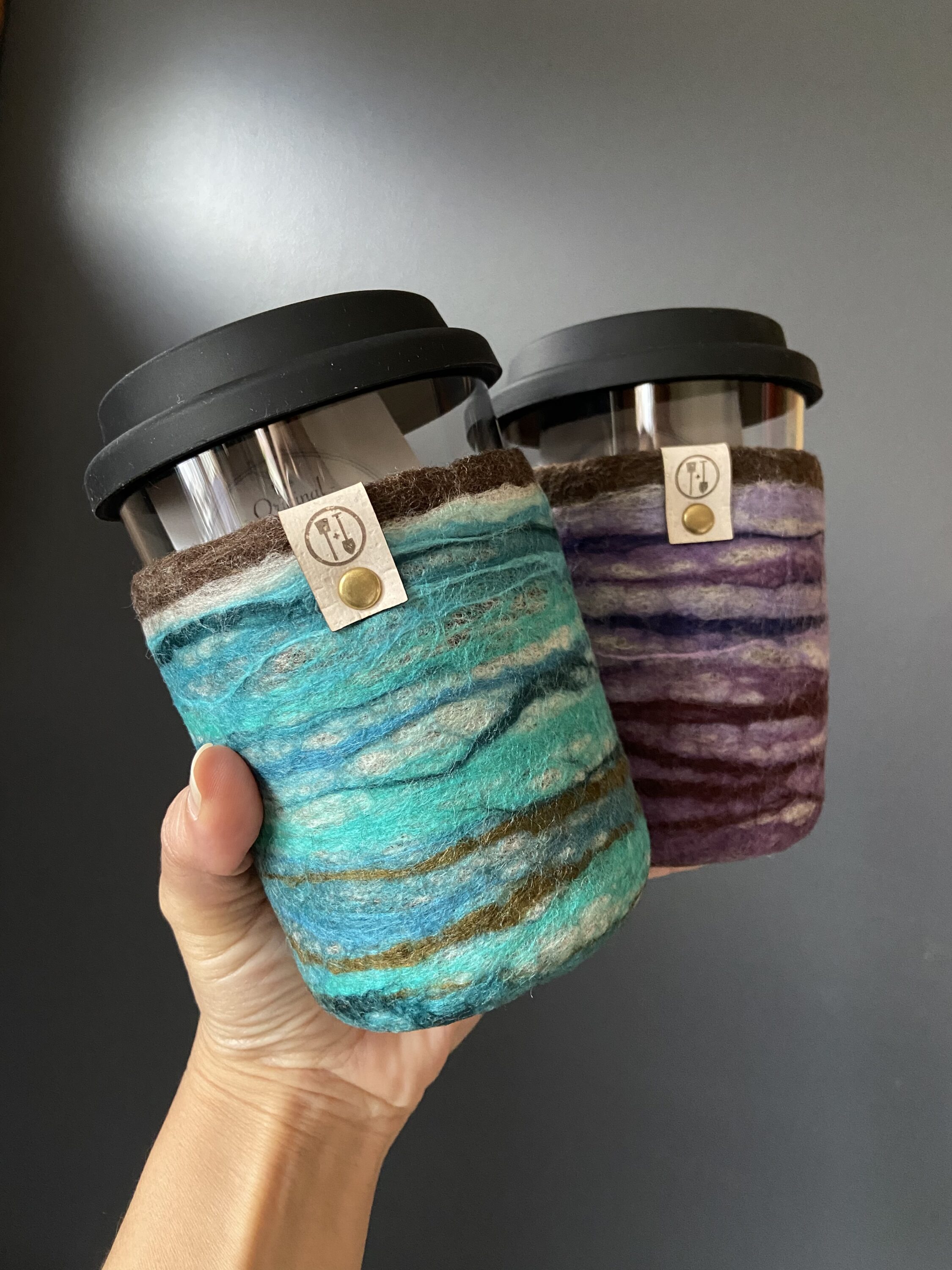 Colorful coffee cups.